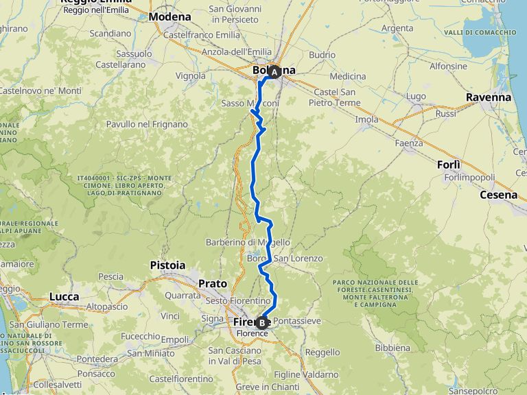 La Via degli Dei un trekking tra Bologna e Firenze escursione komoot